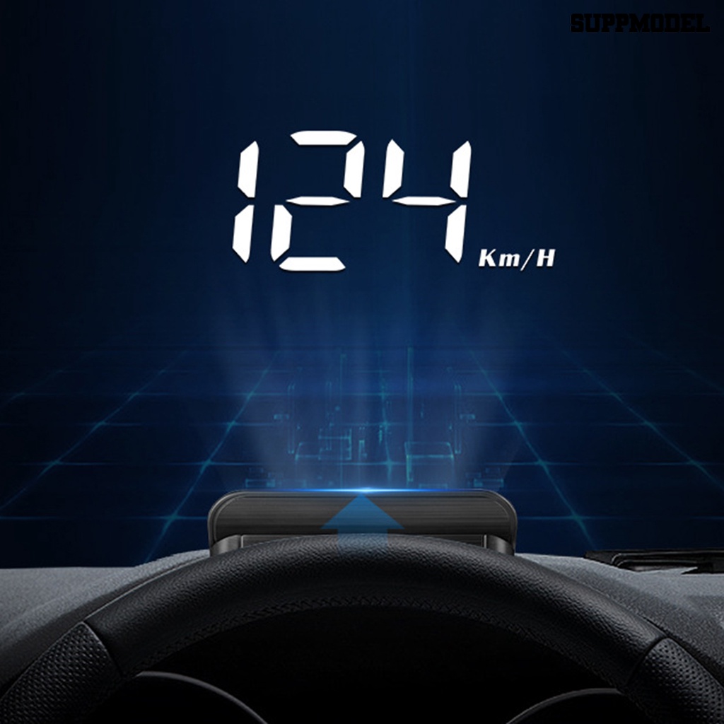 [SM]1 Set Car Head Up Display Pajangan Layar Overspeed Warning Auto OBD HUD Proyeksi Digital Car Speedometer Perlengkapan Kendaraan