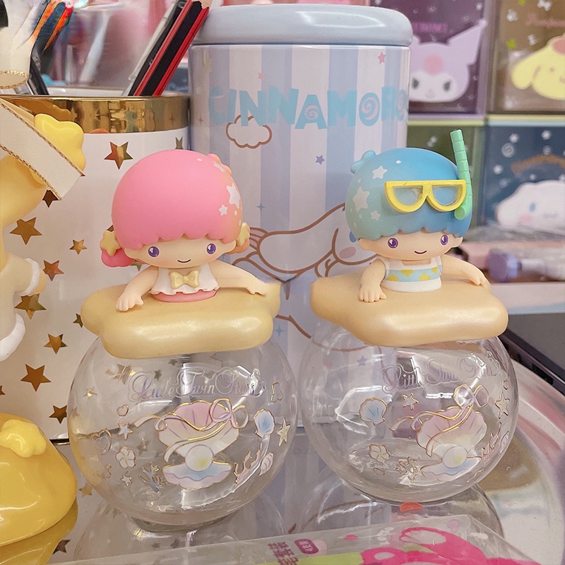 New Sanrio Hello Kitty Cinnamoroll Pompom Purin My Melody Storage Bisa Blind Box Dekorasi Kado