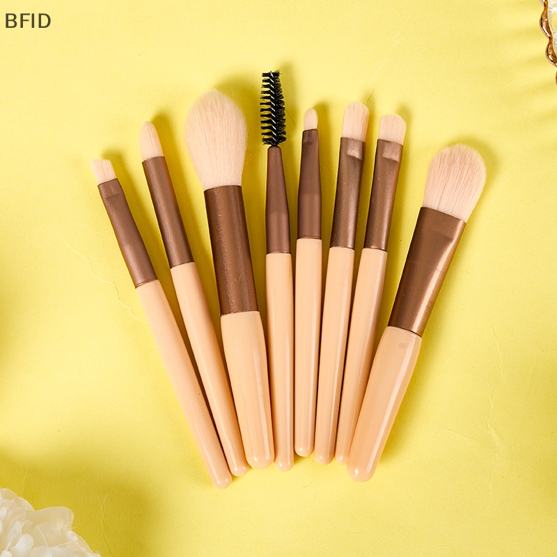 [BFID] 8pcs Set Sikat Make up Mata Eyeshadow Alis Blending Brush Dengan Tas Kuas [ID]