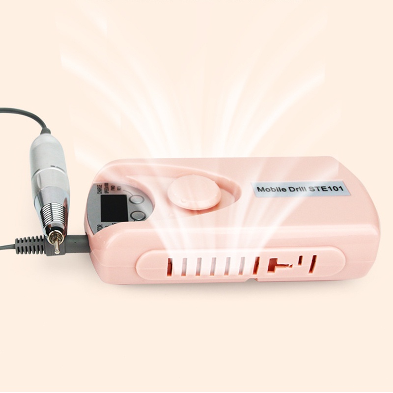 Alat Kikir Kuku Elektrik 30000 Rpm Portable Rechargeable Nail Drill Polisher Grinding Untuk Manicure / Nail Art