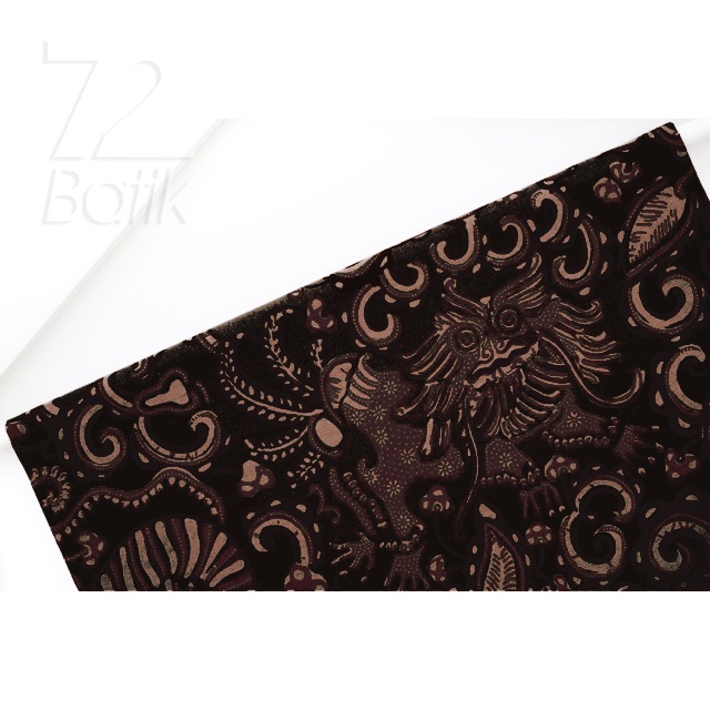 KAIN BATIK PREMIUM Bahan Katun Motif Balian Warna Hitam Tanah 723885 Cap 72 Jarik Jarit Samping Kebat Panjang Batik Katun Modern Premium Bahan Seragam Batik Pernikahan Kantor Keluarga Murah Kamen Jadi Batik Bali Lembaran