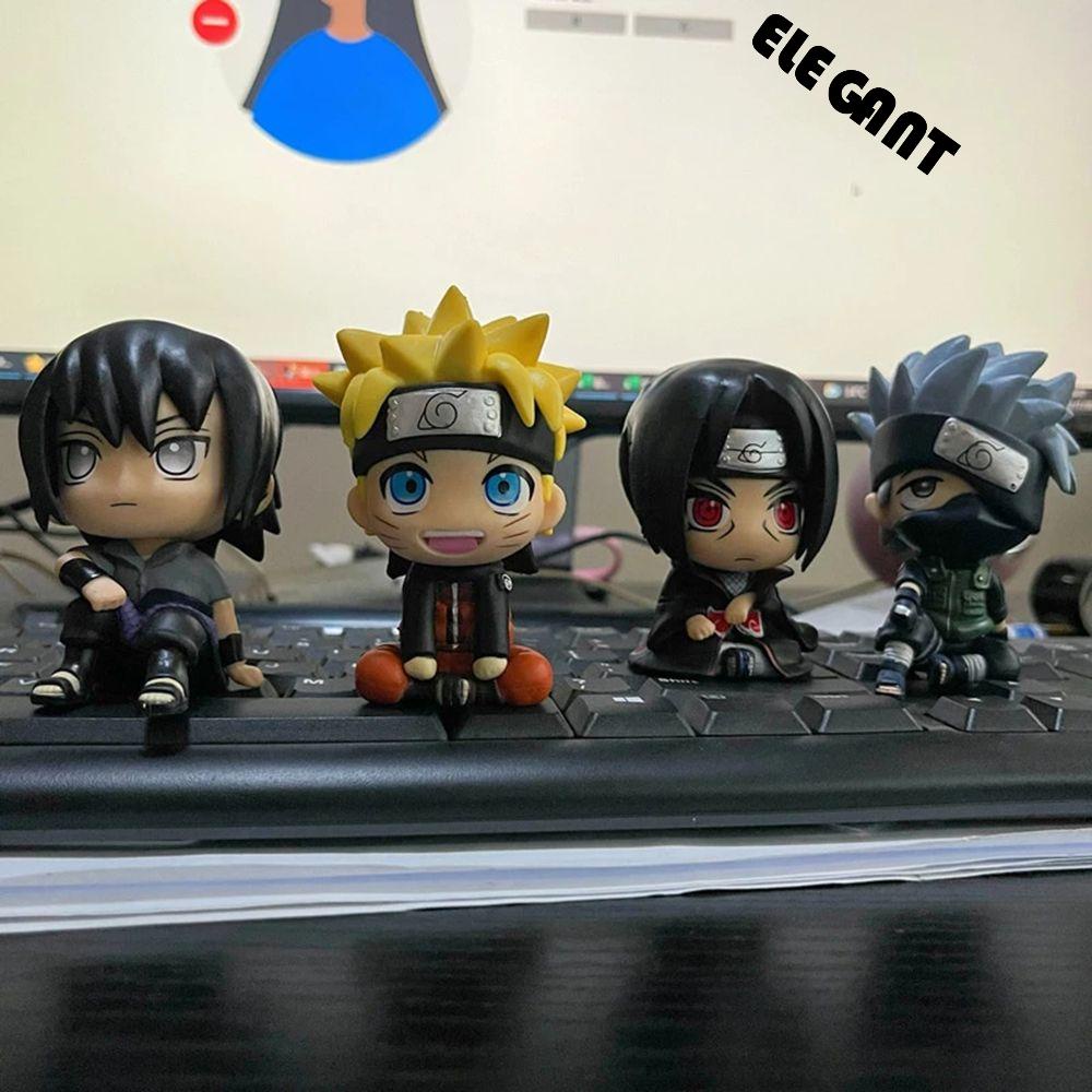 [Elegan] Naruto Shippuden Collectible Figure Toy Kakashi Anime Uchiha SasukeModel Mainan