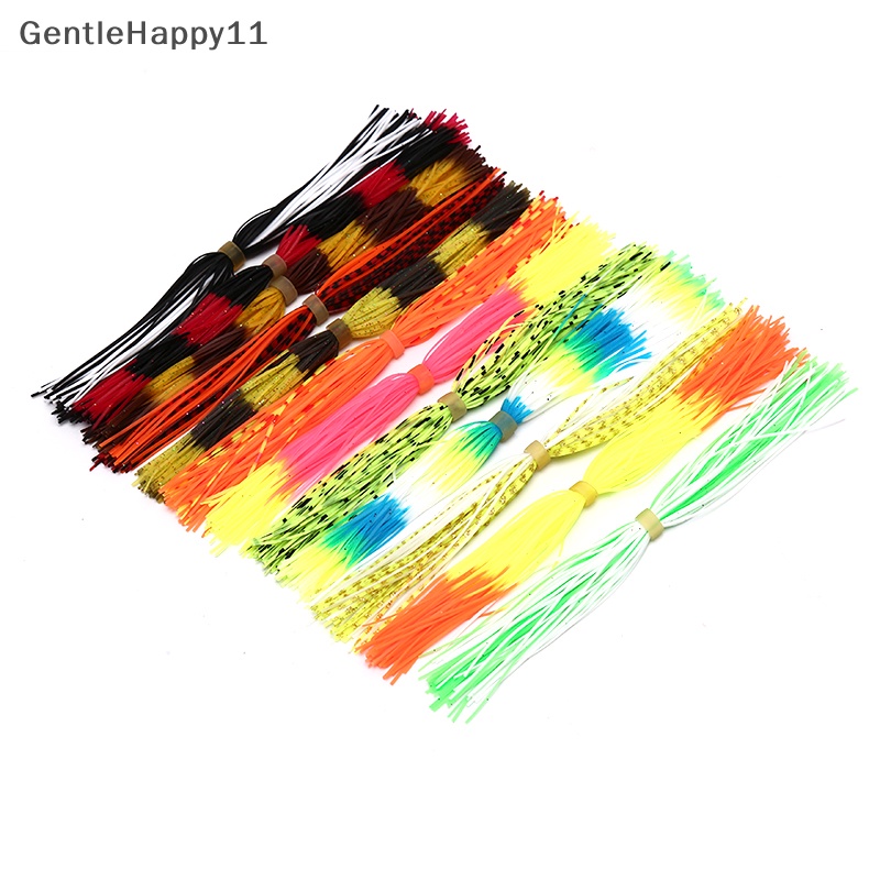 Gentlehappy 12ikat Rok Mix Silikon Untuk Jig Lures Squid Skirt Fly Tying Material id