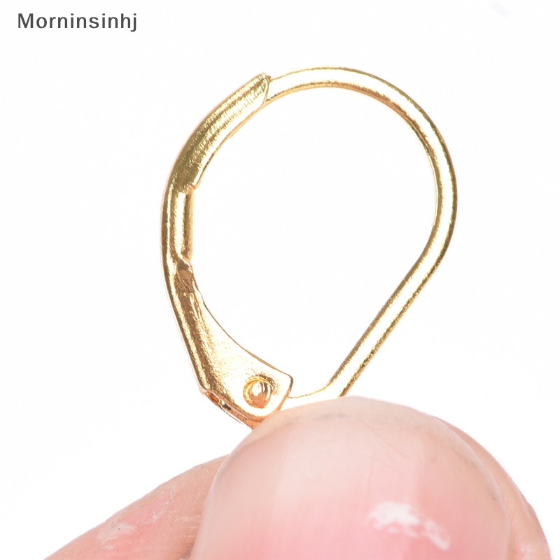 Mornin 50PCS/100PCS French Earring Lobster Clasps Hooks Temuan Anting Perhiasan DIY id