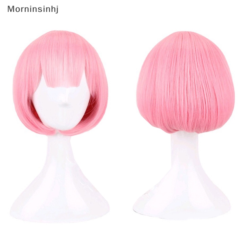 Mornin REM Cosplay Wig Atau RAM Cosplay Wig Re:Zero Starg Life In Another World Costume Play Kostum Halloween id