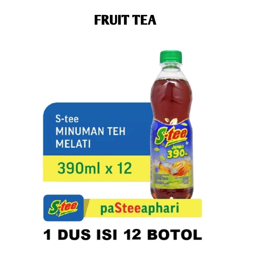 

S- tee / stee botol pet 390 ml ( HARGA 1 DUS ISI 12 pcs )