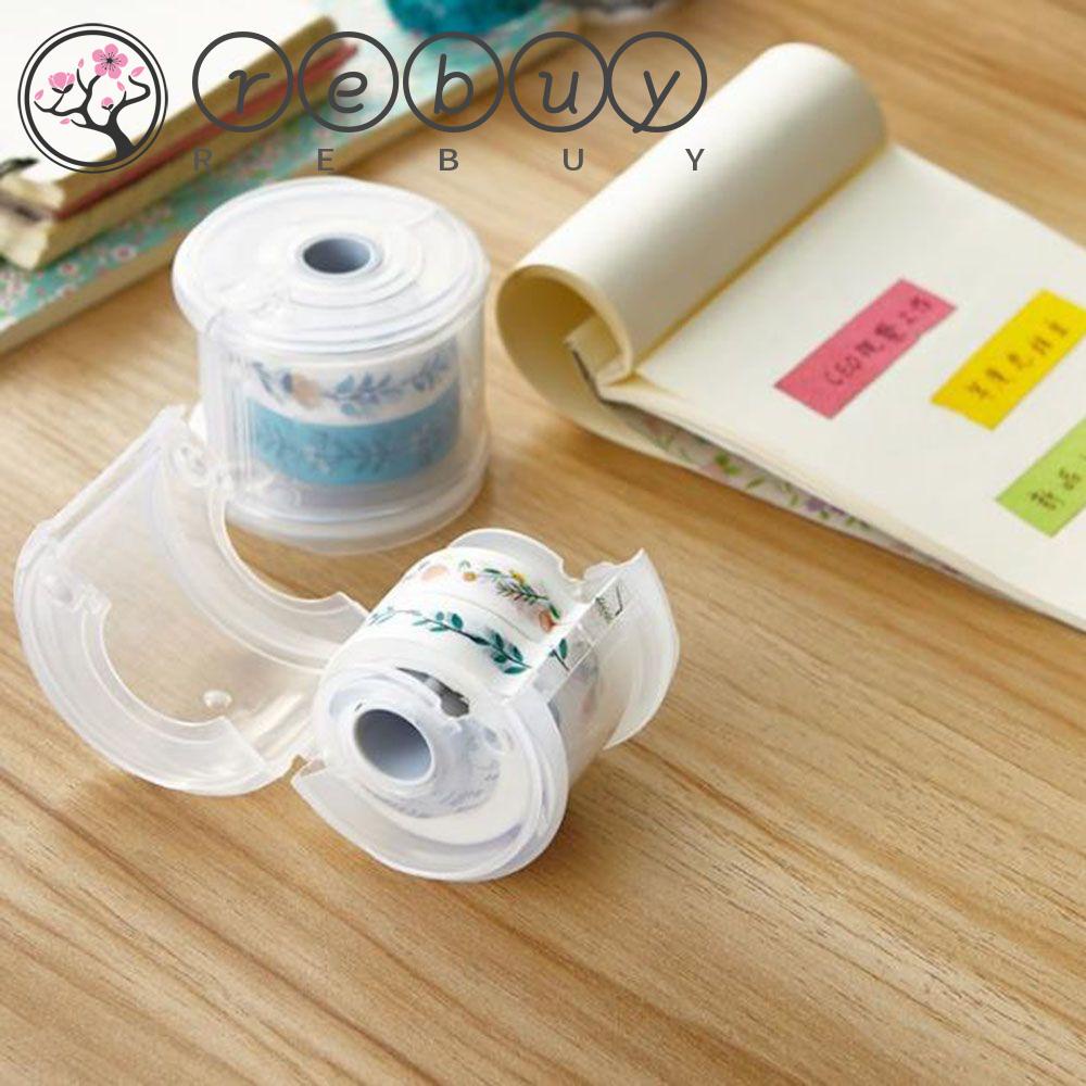 REBUY Rebuy Tape Cutter Alat Tulis Plastik Transparan