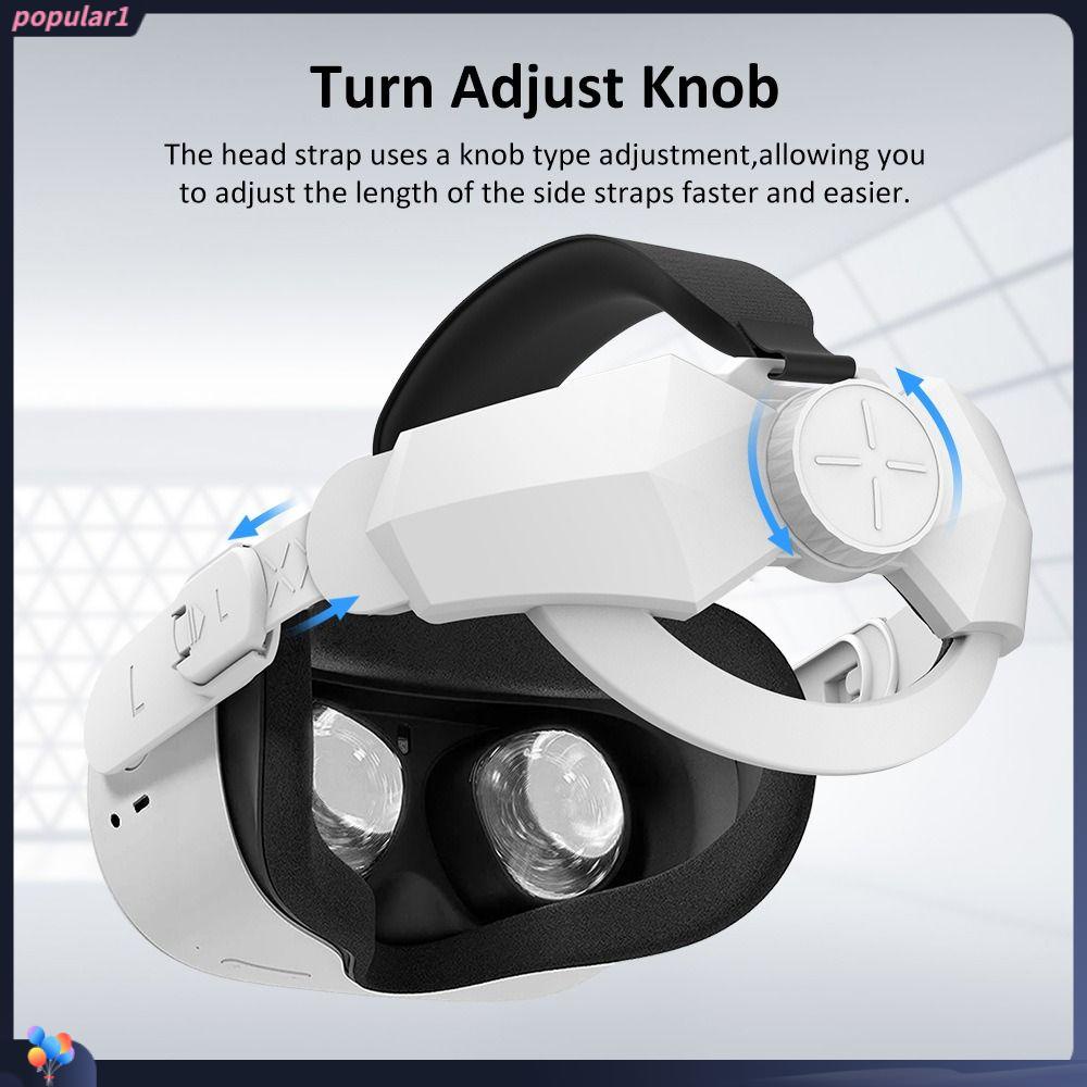 POPULAR Populer VR Head Strap Adjustable Headset VR Aksesoris VR Pad Kepala Pengganti Untuk Oculus Quest2