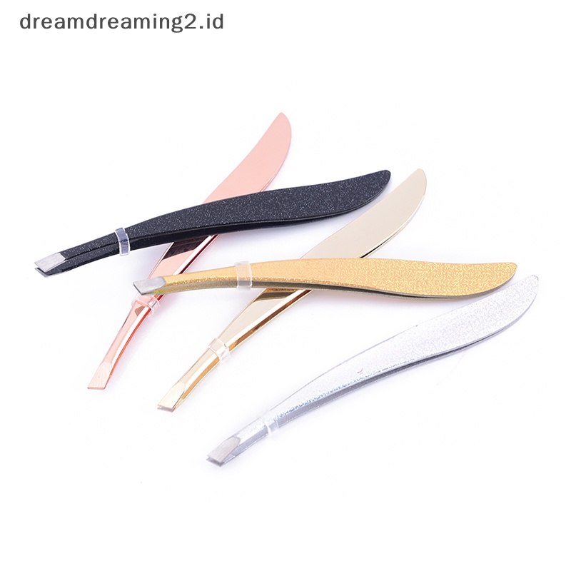 (drea) Profesional stainless steel tweezer Alis Wajah Hidung Rambut Klip remover Alat //