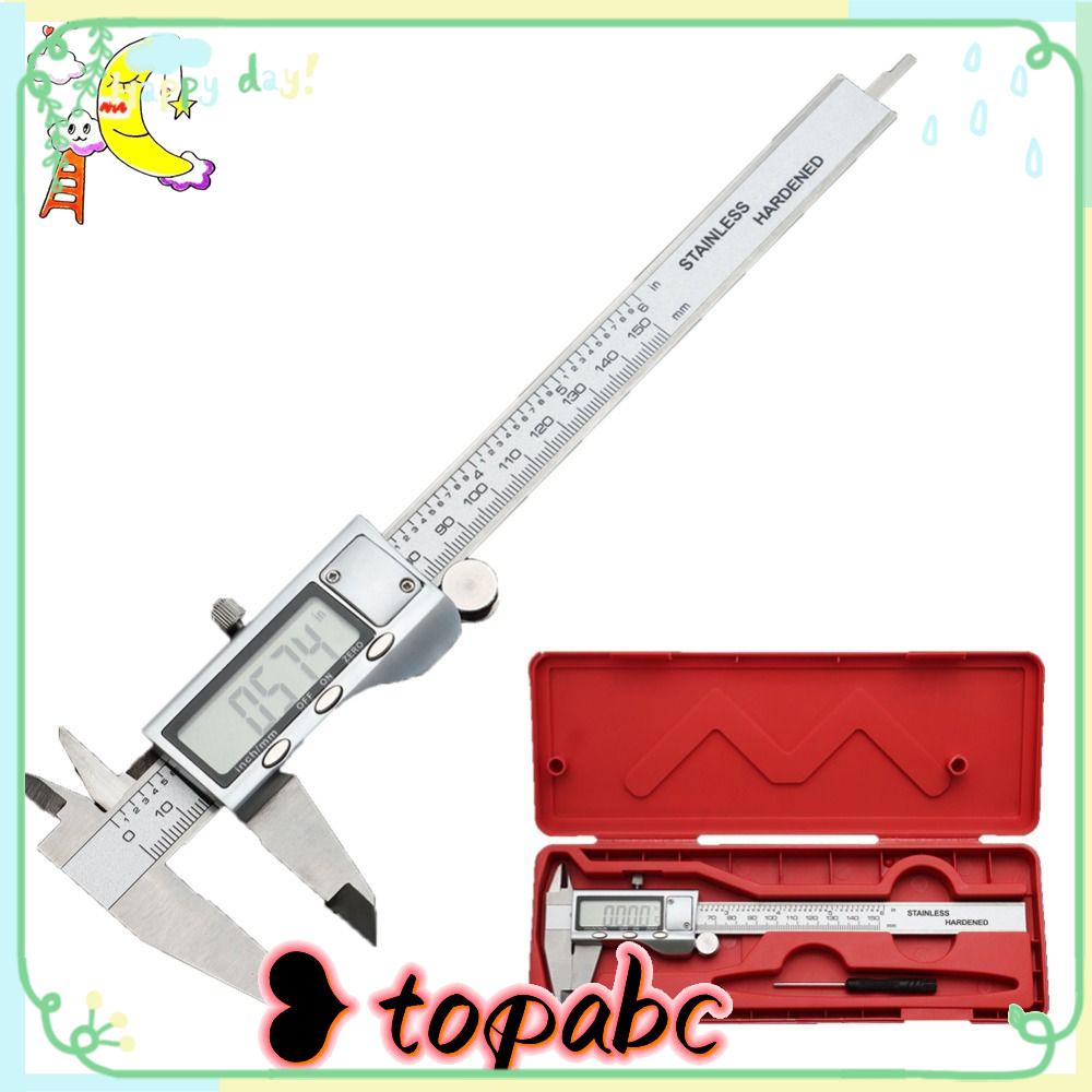 TOP Jangka Sorong Digital Layar LCD Besar Vernier Caliper Digital Jangka Sorong Alat Ukur