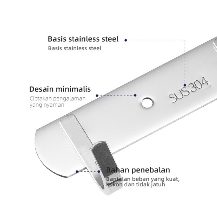 Square Hook/Gantungan Baju IR202-6 Merk Frud