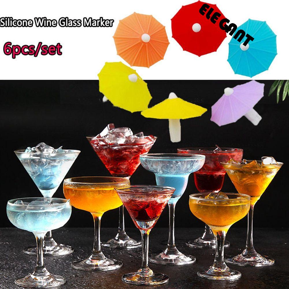 【 ELEGANT 】 Gelas Wine Charm Lucu Kreatif Bar Aksesoris Perlengkapan Pesta Minum Sobat Sign Mark Tag