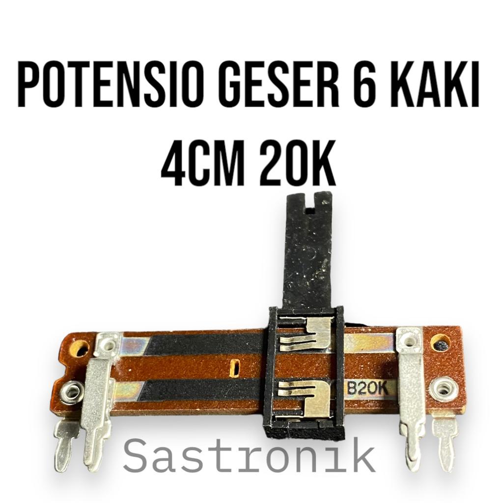 potensio geser 20k 6 pin 6 kaki 4cm ready