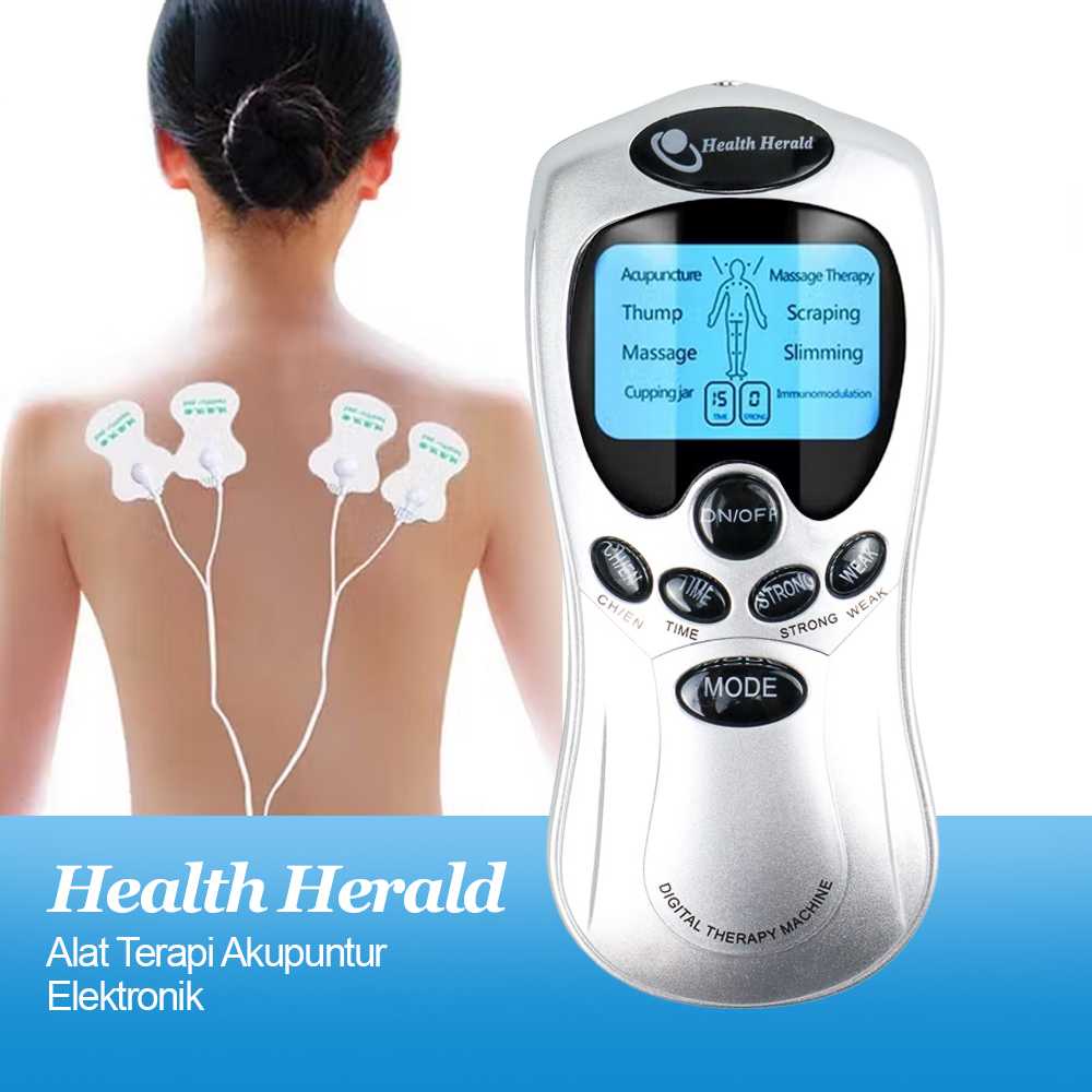 Health Herald Alat Terapi Akupuntur Elektronik Pijat EMS 4 Pad - SY-D3