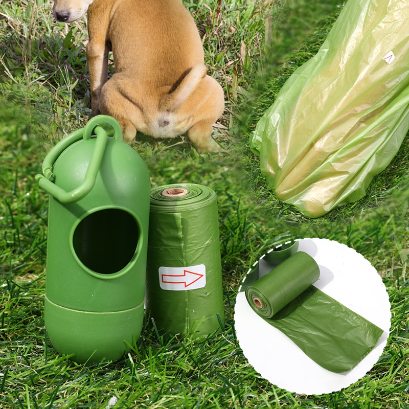 Menebal kantong sampah sekali pakai Degradable / Outdoor Pet Pooper Bag Dispenser / alat pembersih sampah Pooper kucing anjing portabel / tas pengambil sampah hewan tahan lama