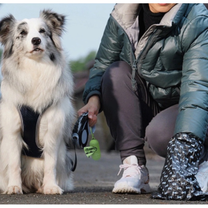 Menebal kantong sampah sekali pakai Degradable / Outdoor Pet Pooper Bag Dispenser / alat pembersih sampah Pooper kucing anjing portabel / tas pengambil sampah hewan tahan lama