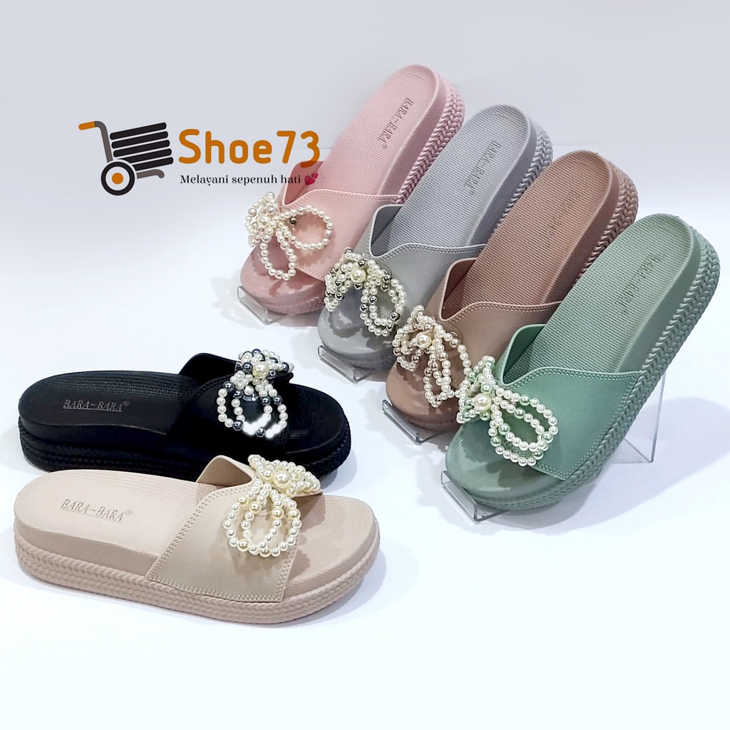 BARA BARA JSL 895 MP6W SIZE 36-40 ORIGINAL l Sandal Selop pita jelly wanita l Sendal kokop cewek impor