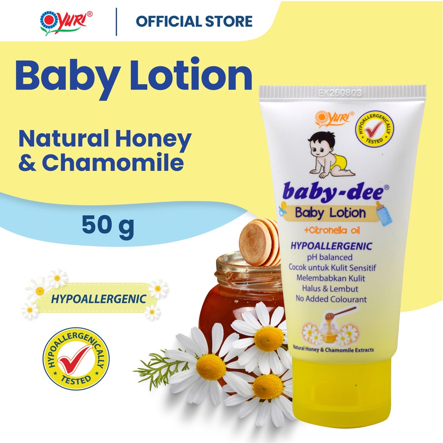 Baby dee Lotion Hypoallergenic 50g BABY DEE LOTION BABY DEEDEE DEE DEE LOSION BAYI ANAK