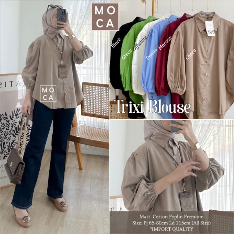 TRIXI BLOUSE ORI MOCA