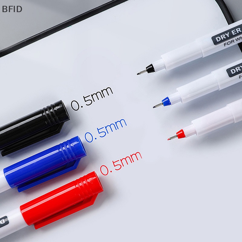 [BFID] Pena Papan Tulis Dapat Dihapus Sangat Tipis 0.5MM dry erasing pen office examination waterproof marker pen [ID]