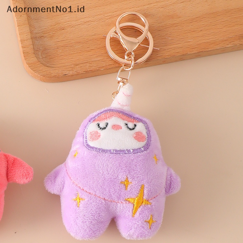 [AdornmentNo1] Kartun lucu Plush Keychain boneka lembut Kawaii boneka mainan tas liontin kreatif Keyring dekorasi rumah untuk anak hadiah