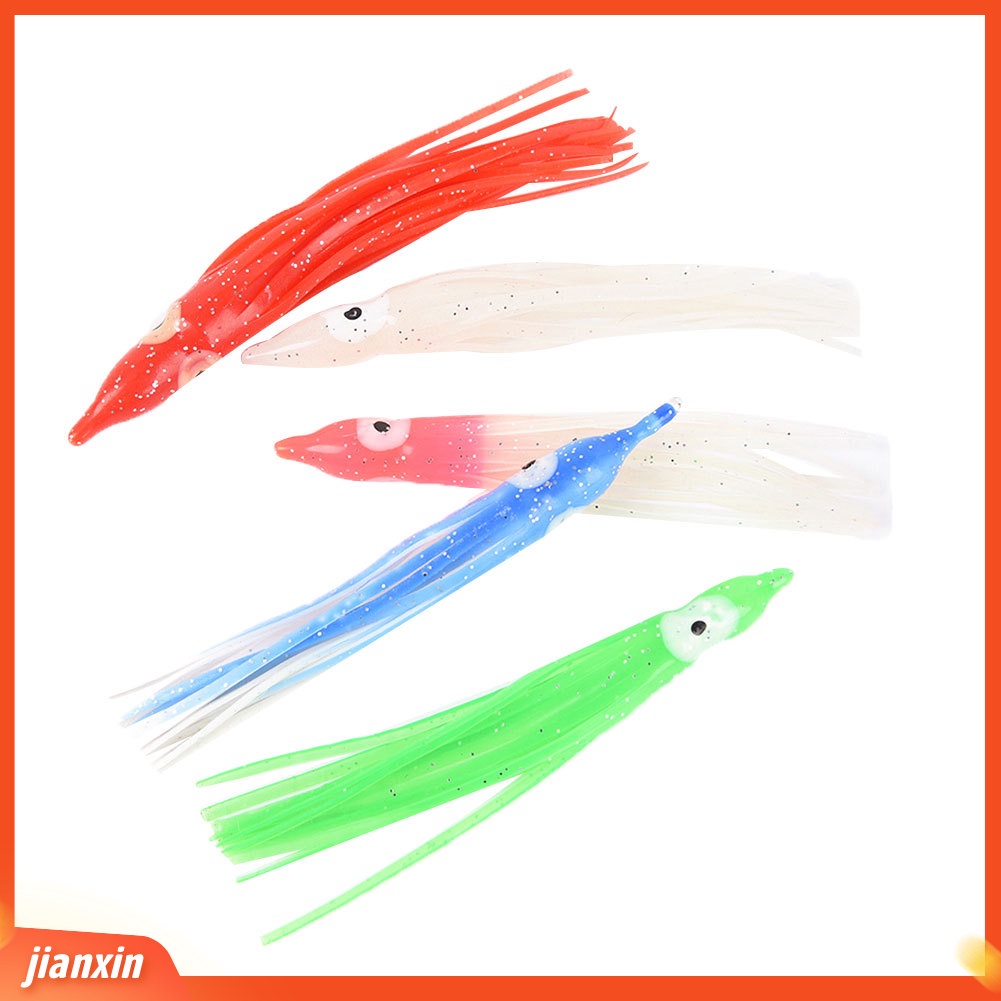 (In Stock) 10 Pcs 9 cm Memancing Buatan Cumi Gurita Umpan Lembut Umpan Tackle Aksesoris