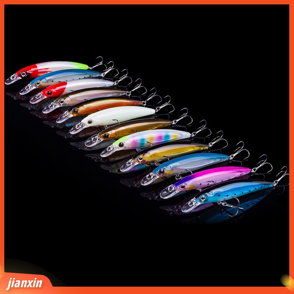 (In Stock) 11 cm Luminous Fishing Wobblers Ikan Kecil Buatan Umpan Umpan Tackle Tool