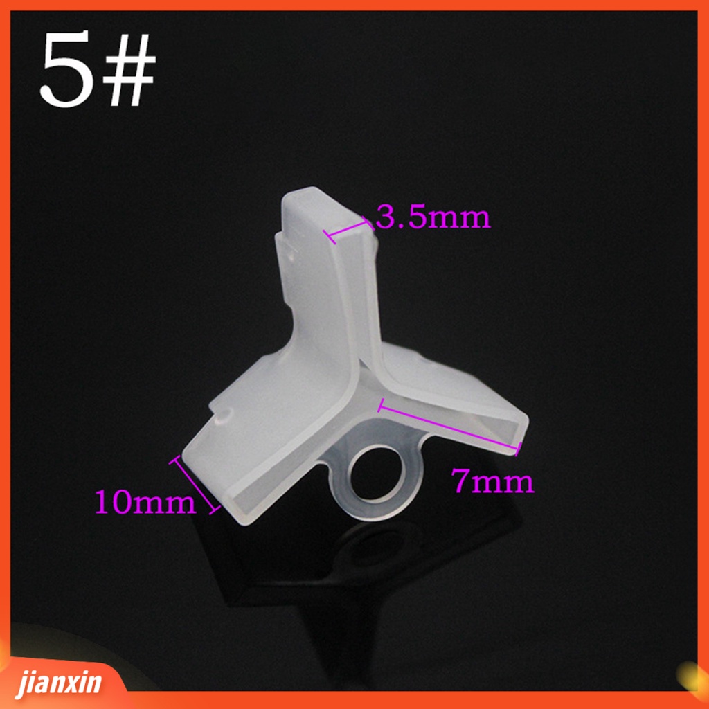 (In Stock) 100Pcs /Set Treble Hooks Cover Anti Gores Kekuatan Tinggi Putih Ringan Tahan Lama Treble Hook Sarung Case Sarung Untuk Outdoor