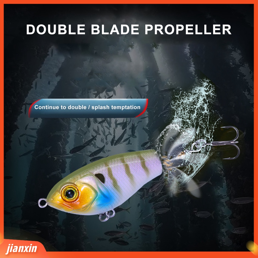 (In Stock) 8cm 16g Rotating Lure 360derajat Rotating Sharp Hook Ringan Whopper Memancing Ikan Gurame Pike Topwater Mengambang Umpan Untuk Outdoor
