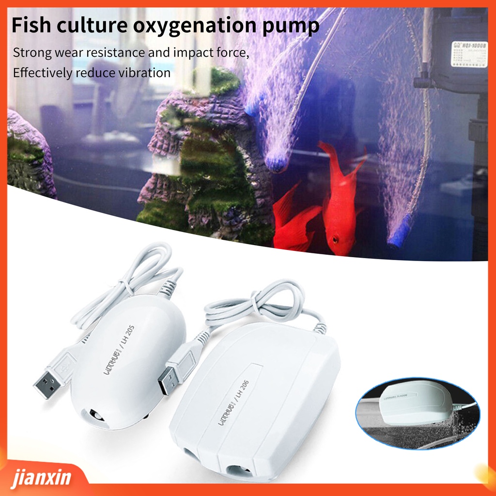 (In Stock) ABS Pompa Oksigen Memancing Daya Tinggi Low Noise Shockproof Rubber Aquarium Air Pump Untuk Rumah
