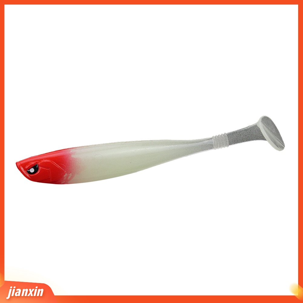 (In Stock) 12 cm 10g Simulasi Ikan T-Bentuk Ekor Umpan Memancing Luar Ruangan Soft Lure Tackle Tool