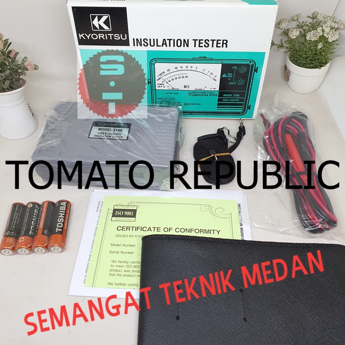 Murah 3166 ANALOG ANALOGUE MAGGER TESTER INSULATION TESTER 3166 KYORITSU YGC589