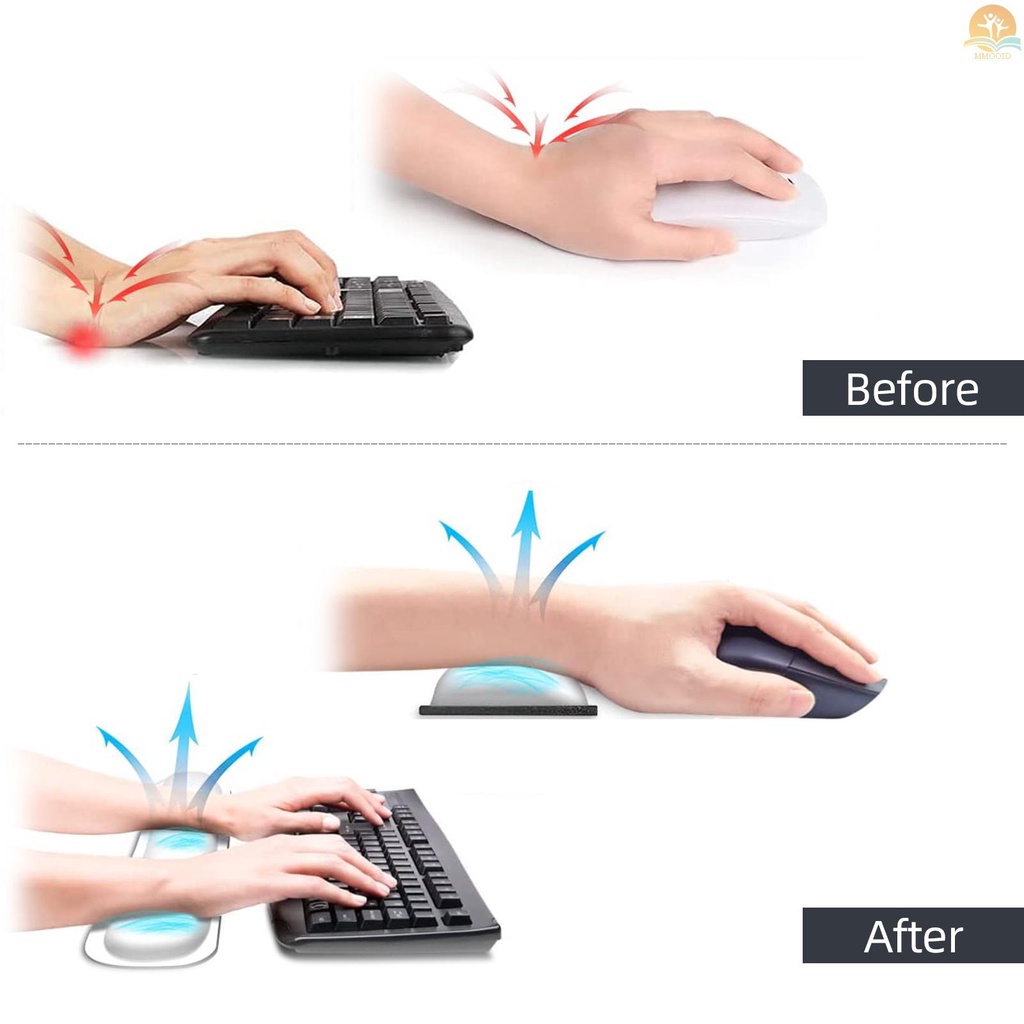 In Stock Universal Wrist Rest Mouse Pad Keyboard Mouse Liner Non-slip Pad Mat Untuk PC Gamer Laptop Notebook Kualitas Tinggi Pelindung Pergelangan Tangan