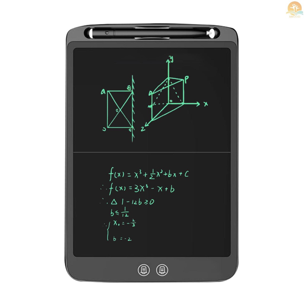 In Stock 12 Inch LCD Writing  Electronic Digital Drawing Board Ultra-Thin Writing Pad Split Screen One-Click Erase with Lock Button Gift for Children Adults Home Office Schoo