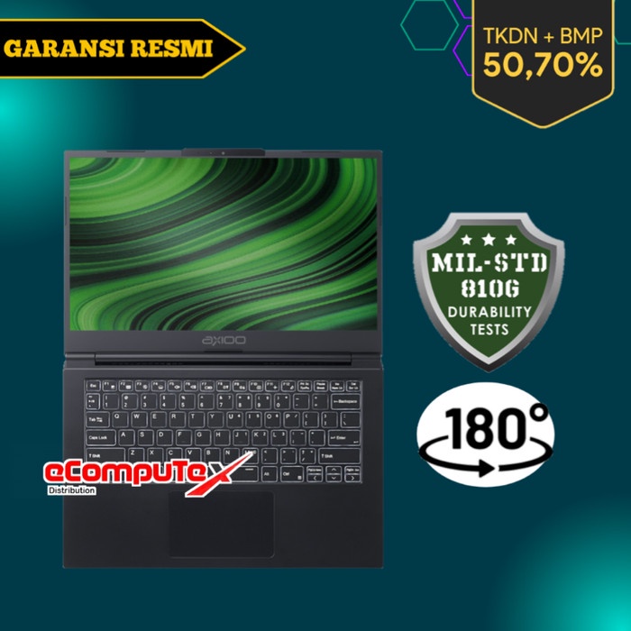 LAPTOP AXIOO MYBOOK PRO L7Z (16N9) i7 / 16GB / NVME 1TB 14&quot; TKDN RESMI