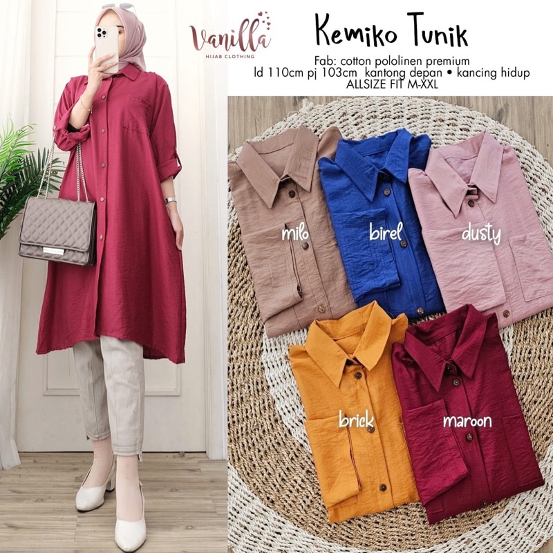 KEMIKO TUNIK ori VANILLA