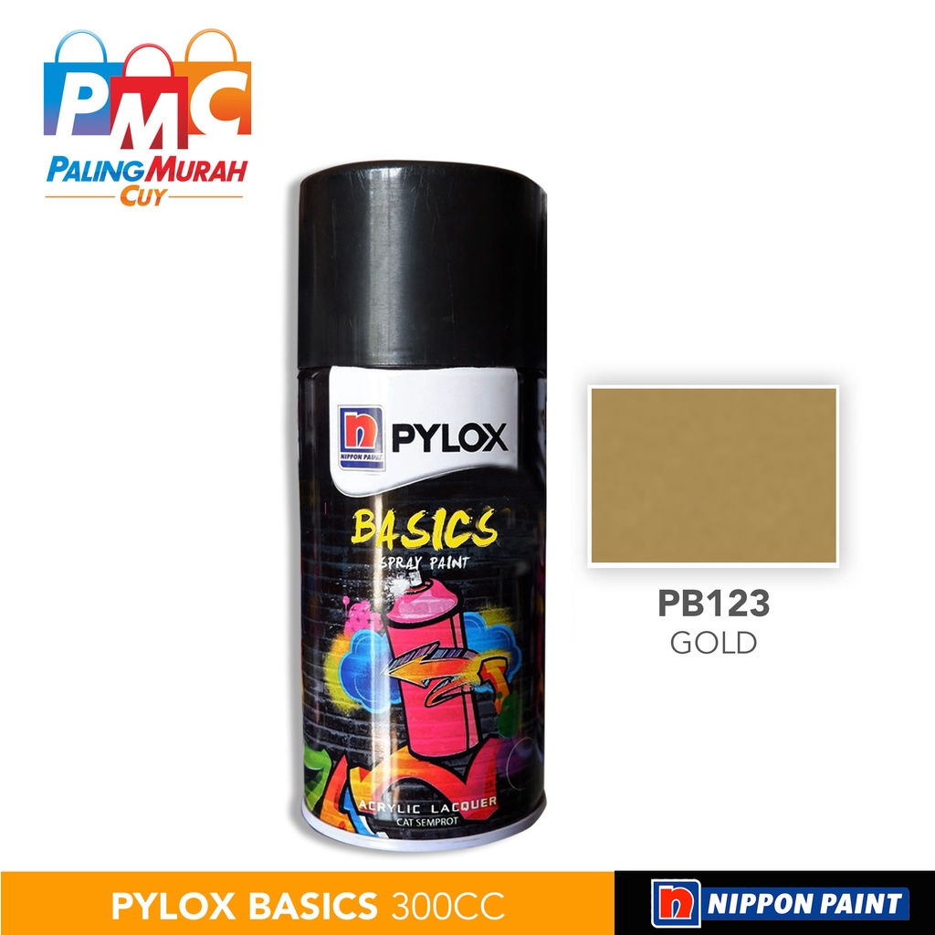 

Cat Semprot Nippon Paint PYLOX BASICS 300cc - PB123 Gold