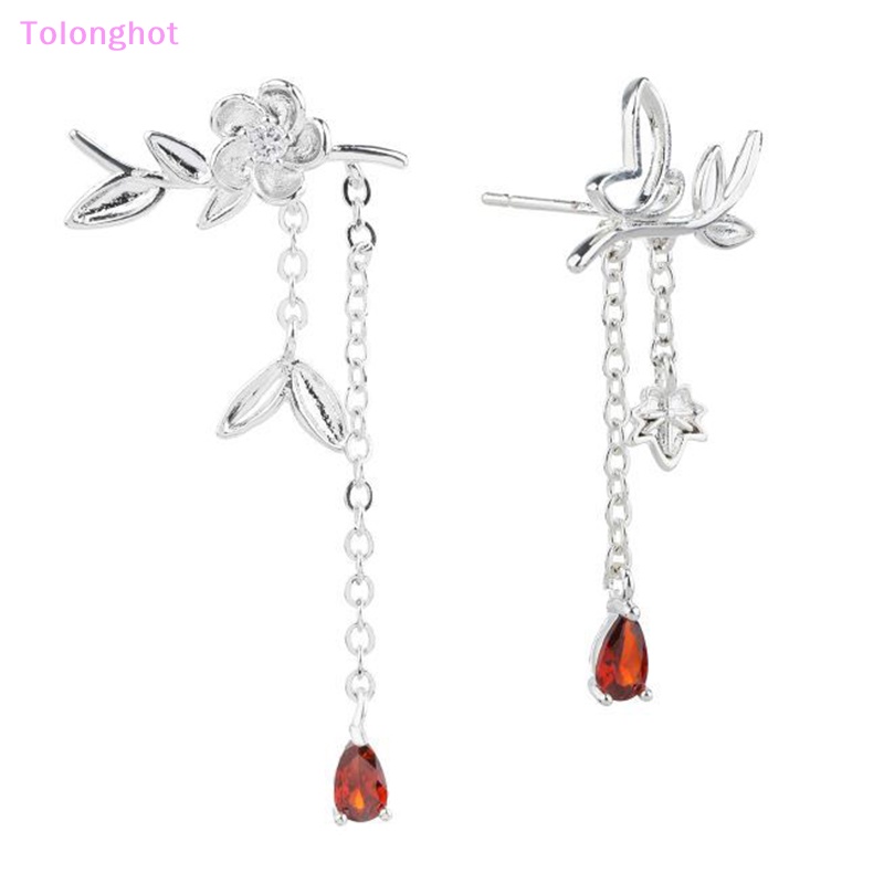 Tolonghot&gt; 1pasang Kartun Anime Tian Guan Ci Fu Anting Hua Cheng Xie Lian Ear Studs Untuk Wanita Pasangan Bunga Perhiasan Aksesoris Hadiah Dengan Baik