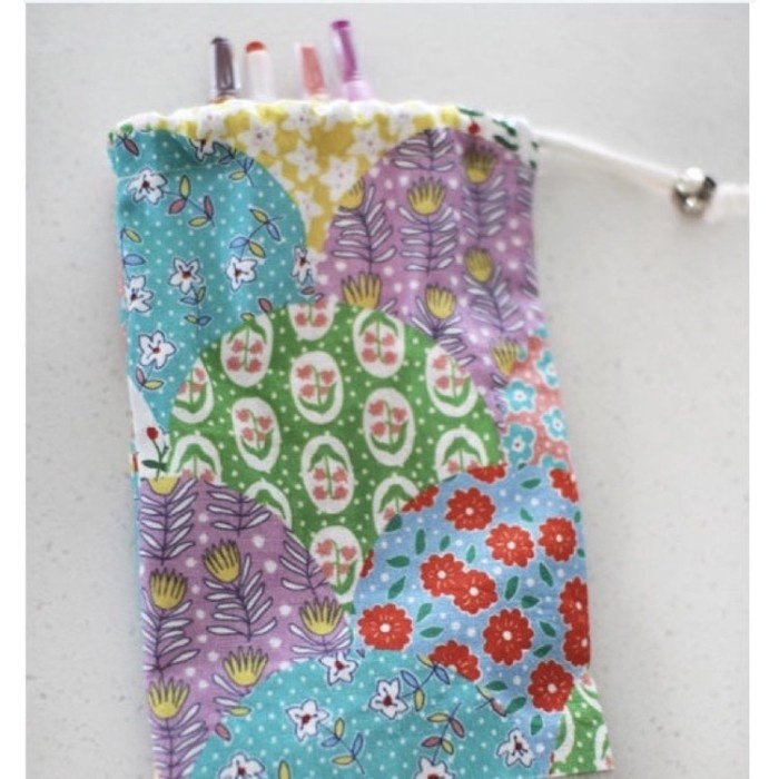 Kain linen  motif bunga kecil variasi