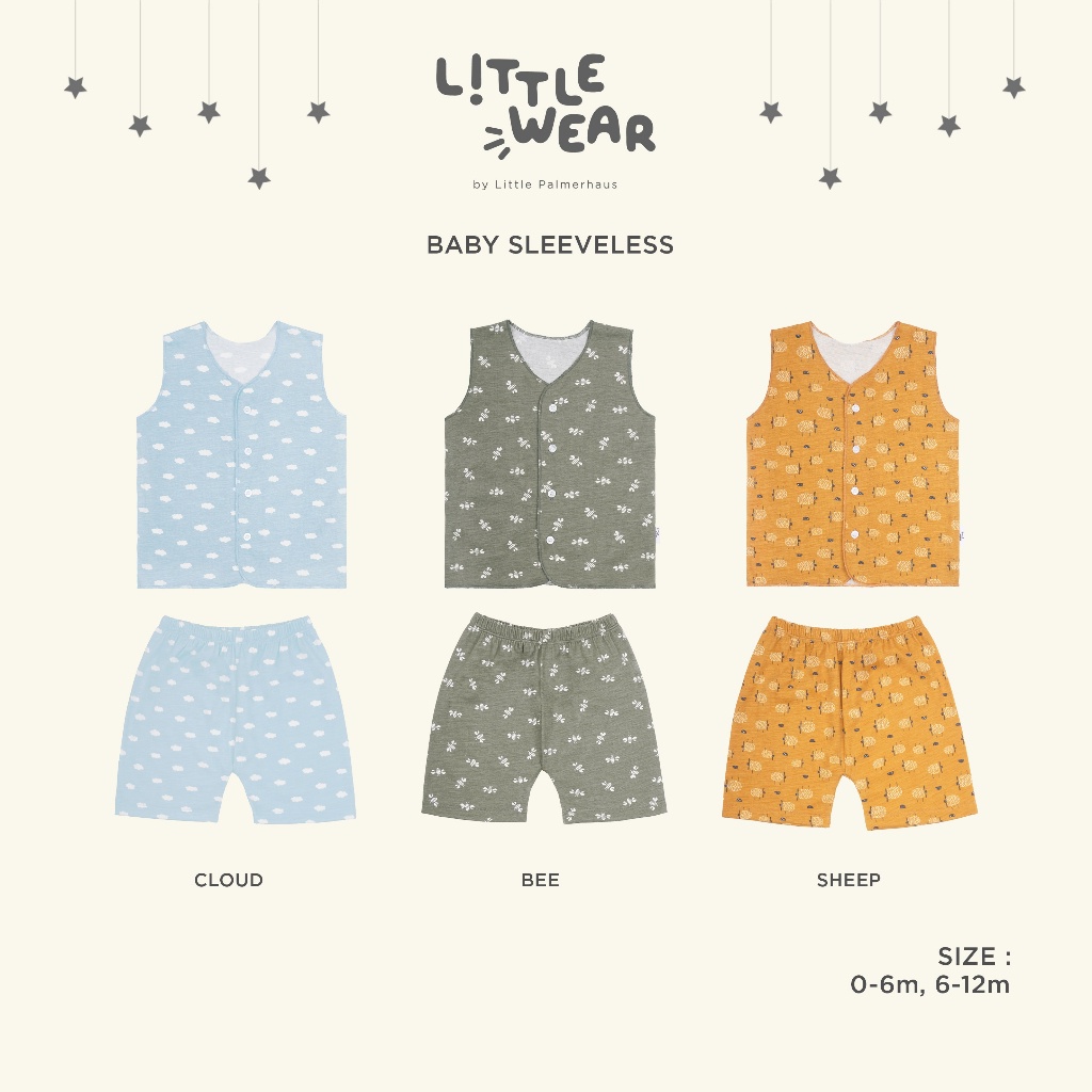 Little Palmerhaus Little Wear Baby Sleeveless Set | Pakaian Bayi