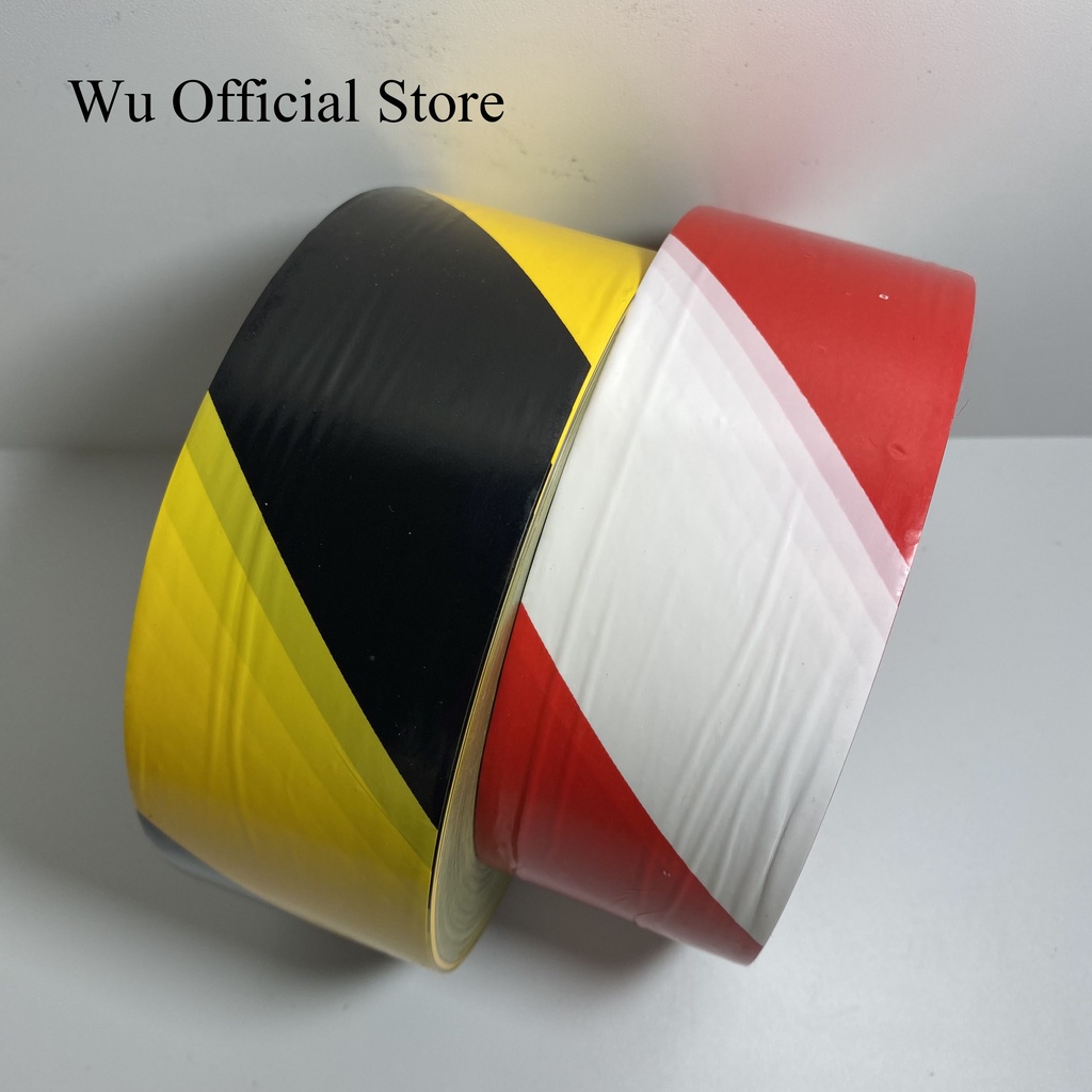 PROMO UNTUKMU!! Police Line / Garis Polisi / Safety Line / Barricade Line 2 inch x 300 meter Kuning Hitam / Merah Putih
