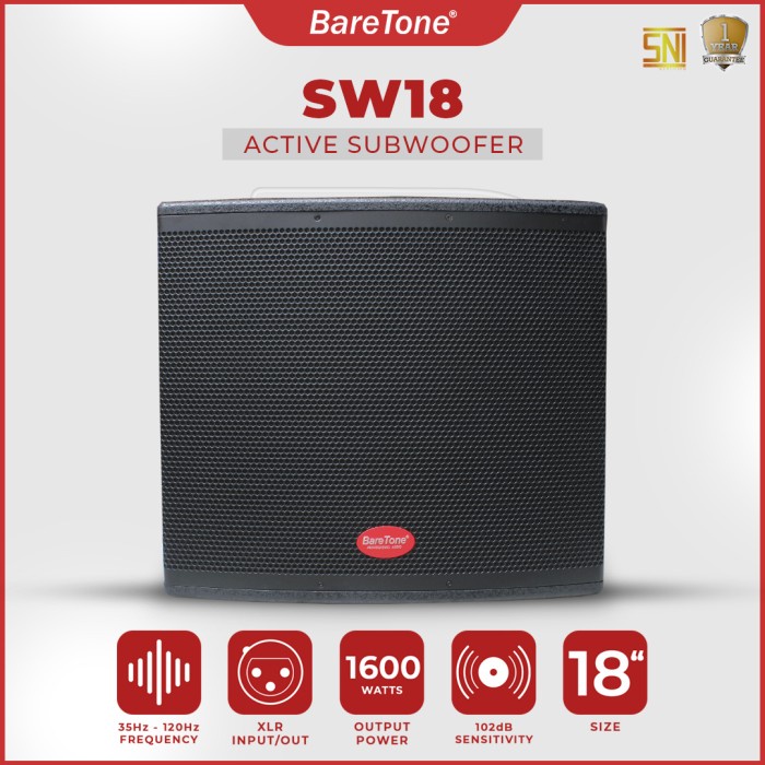 Subwoofer Aktif baretone SW18 18 inch speaker sub woofer aktiv sw 18