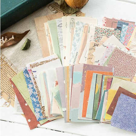 

Vintage Decoration Paper 60pcs Scrapbook DIY Bullet Journaling Retro Flowery / Kertas Deco Dekorasi 3