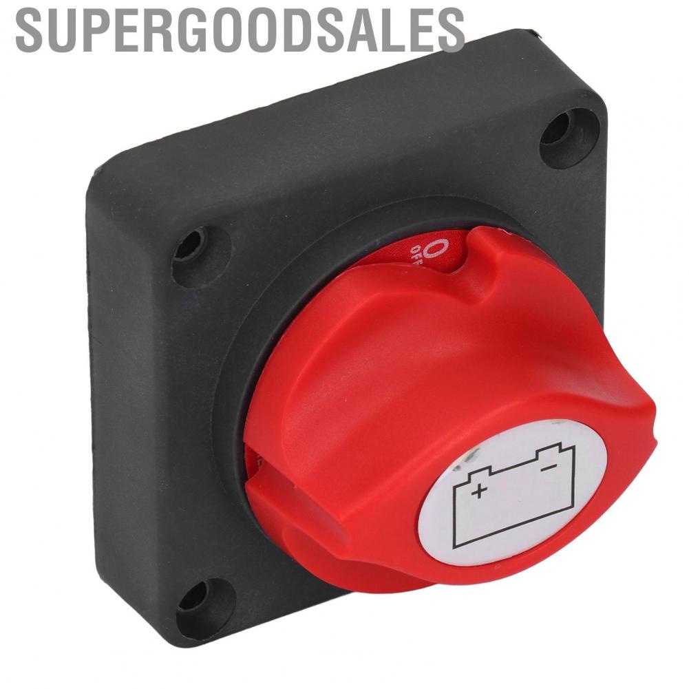 Supergoodsales Disconnect Switch Safe ABS Red Copper Knob  Dust DC