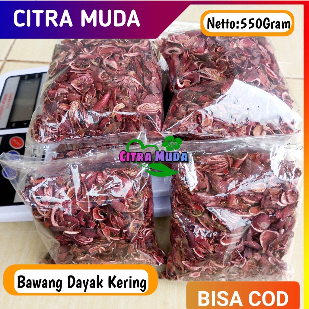 

Bawang Dayak kering 550 gram organik Alami