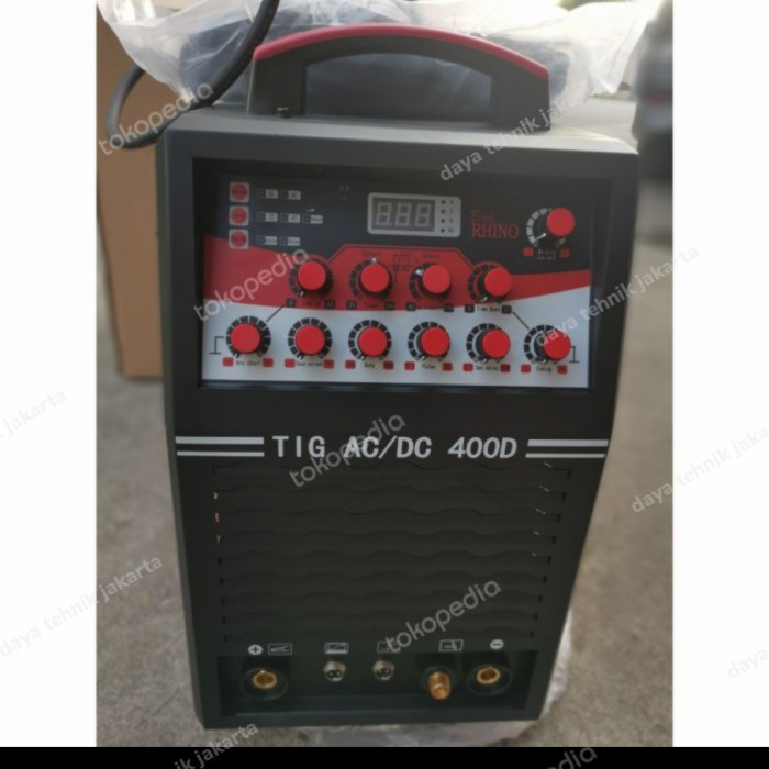 mesin las AC/DC 400 Rhino - mesin las Argon staenless Rhino acdc 400 BLACK RHINO