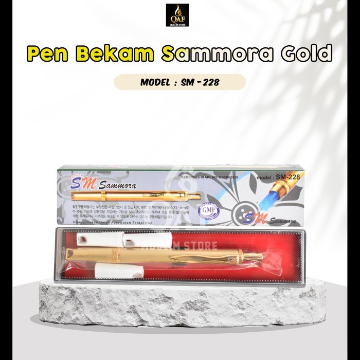 Pen Bekam Sammora Gold SM - 228 | Lancing Sammora Gold | Alat Bekam