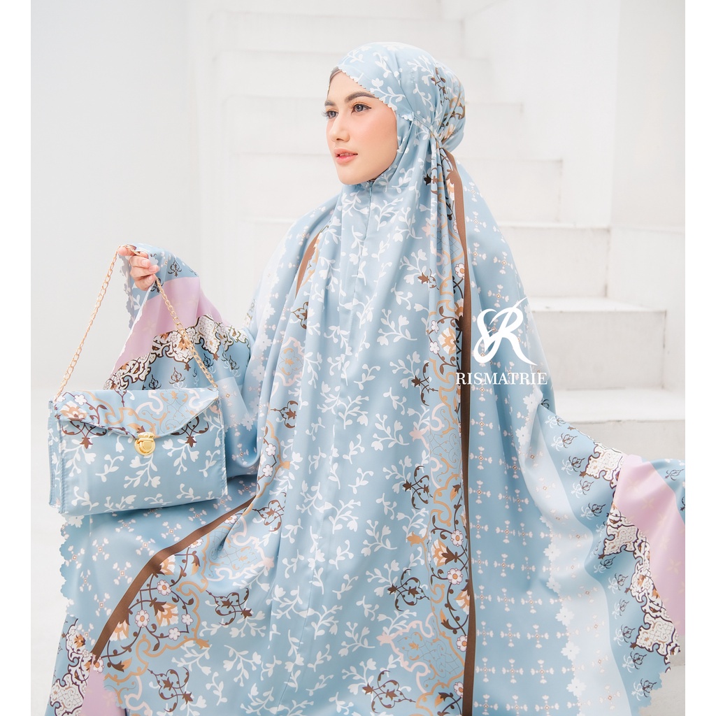 Mukena Daily Dewasa Dior Silk | Mukena Maxmara Silk Dewasa Tas Premium