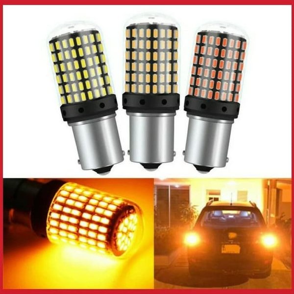 Lampu Bayonet Send LED CANBUS 144 SMD Bayonet Kuning