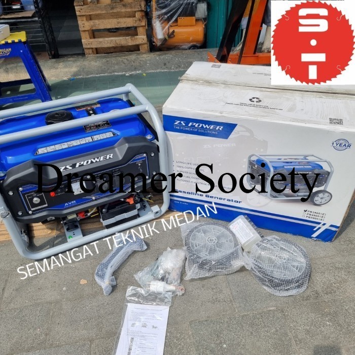 Berkualitas PB3900E GENSET GENERATOR LISTRIK BENSIN TEMBAGA 2000 WATT ZS-POWER TGM871